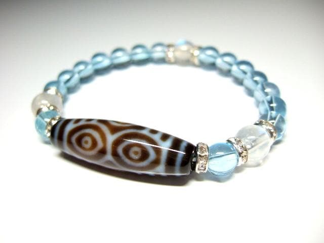 龍眼天珠/ブルートパーズ