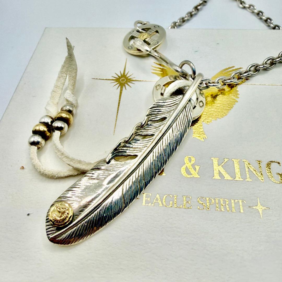 美品　タディ&キング　 SVフェザーGPウルフLL ホイール、ネックレスセット