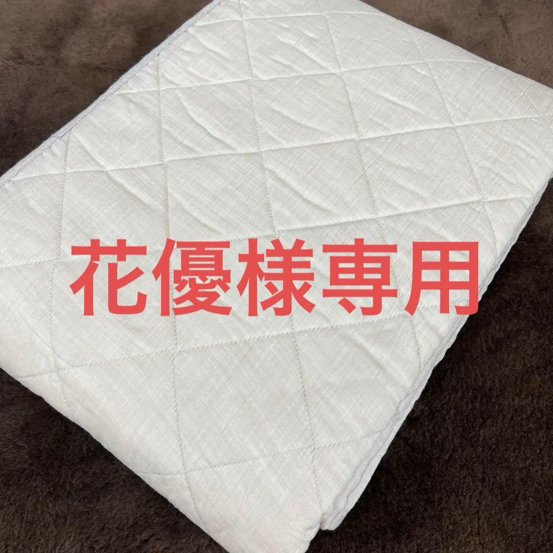 ウォッシャブル本麻敷きパッド　セミダブル　麻100% 新品　日本製