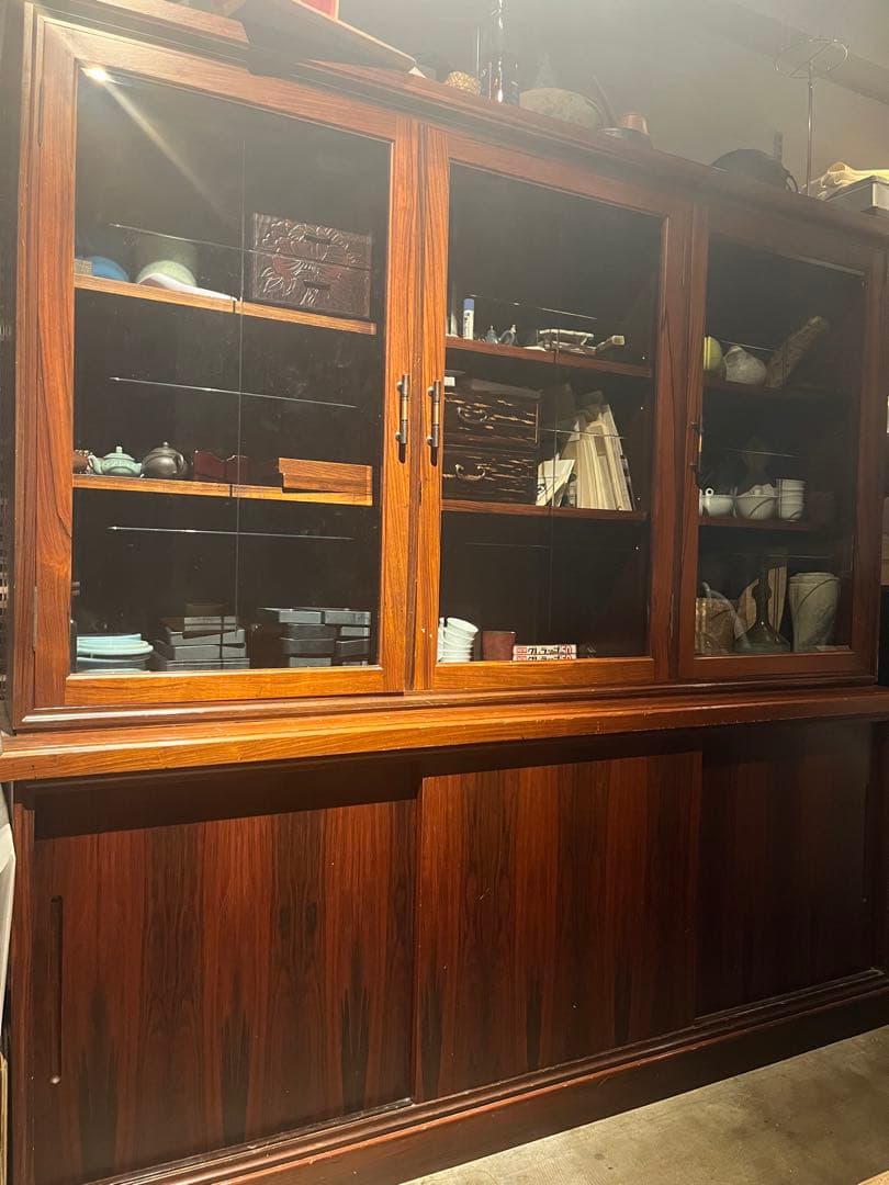 ローズウッドキャビネット棚