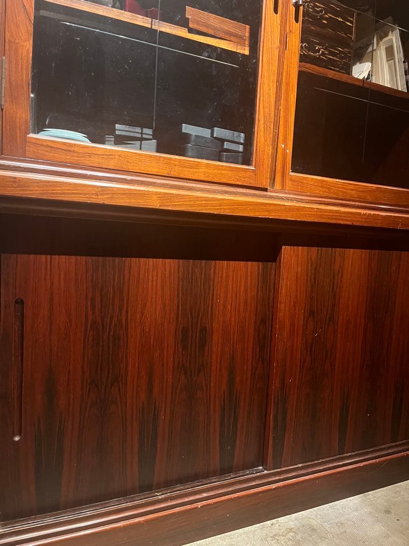 ローズウッドキャビネット棚