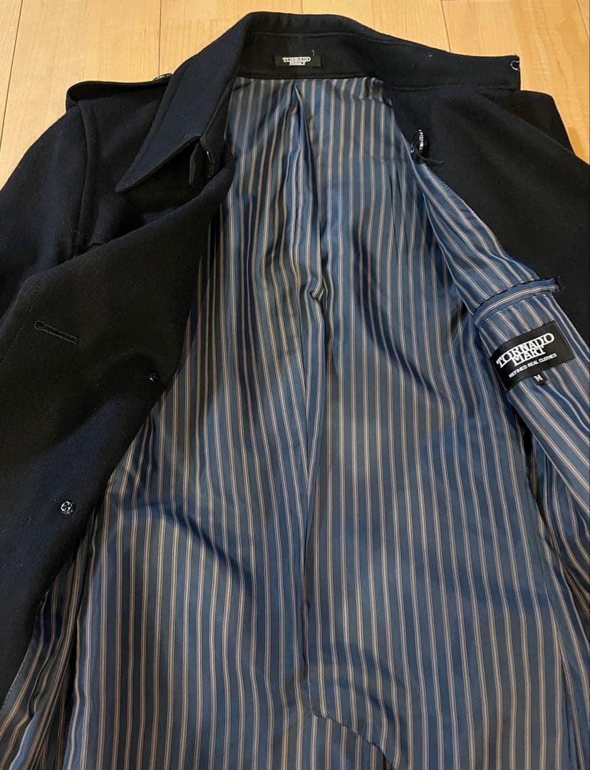 トルネードマート ダブルブレスト ロング丈 トレンチコート