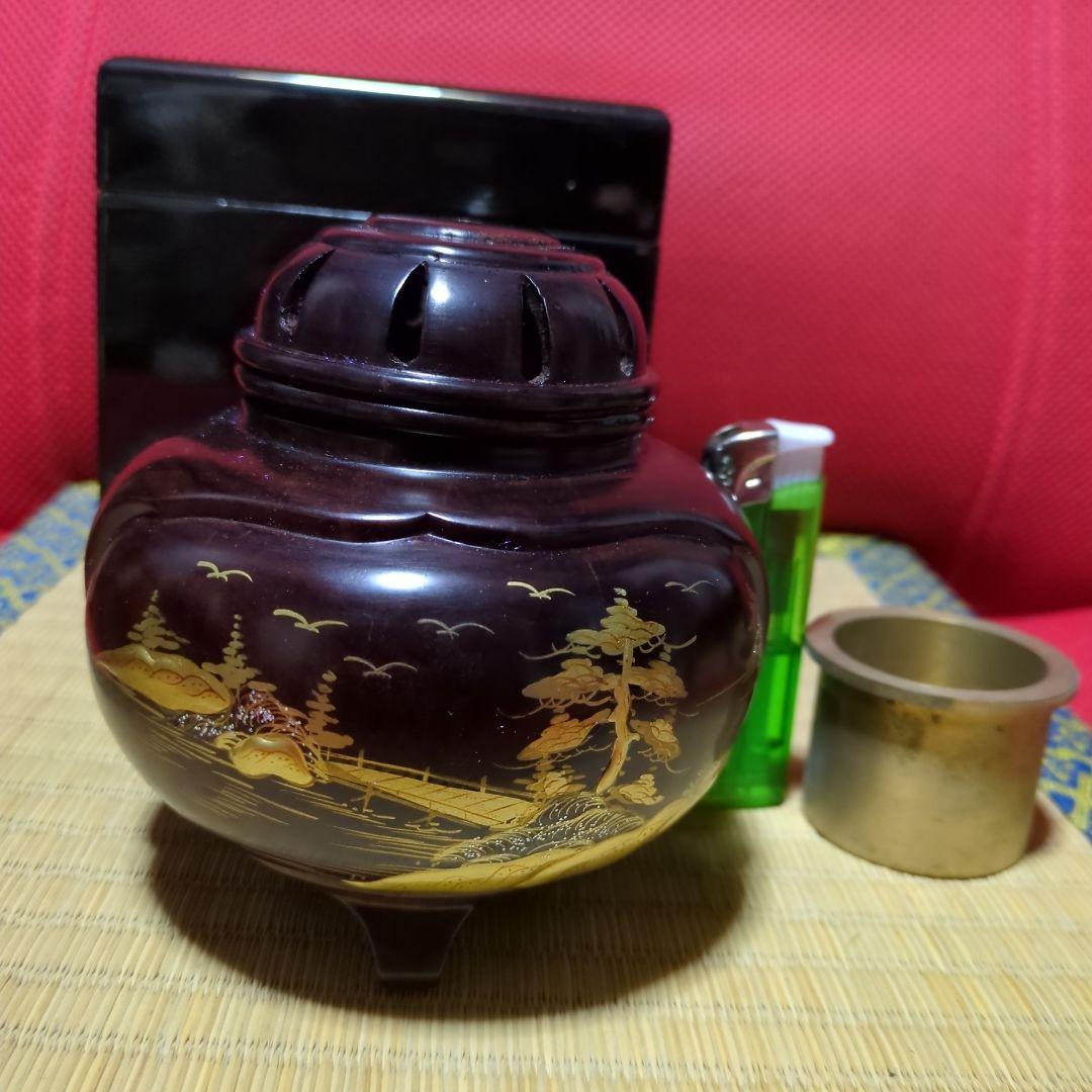 香炉、黒檀、紫丹!?蒔絵
