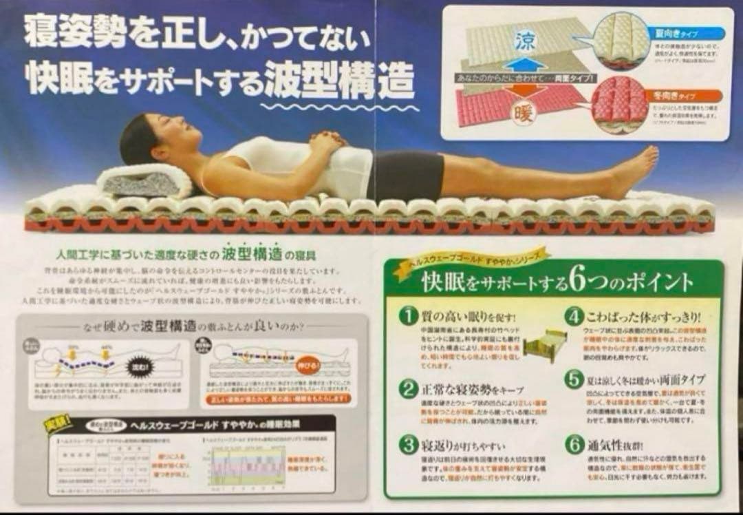 【生産終了】ヘルスウェーブ　ダブルサイズ　（新品未使用）　大幅値下げ