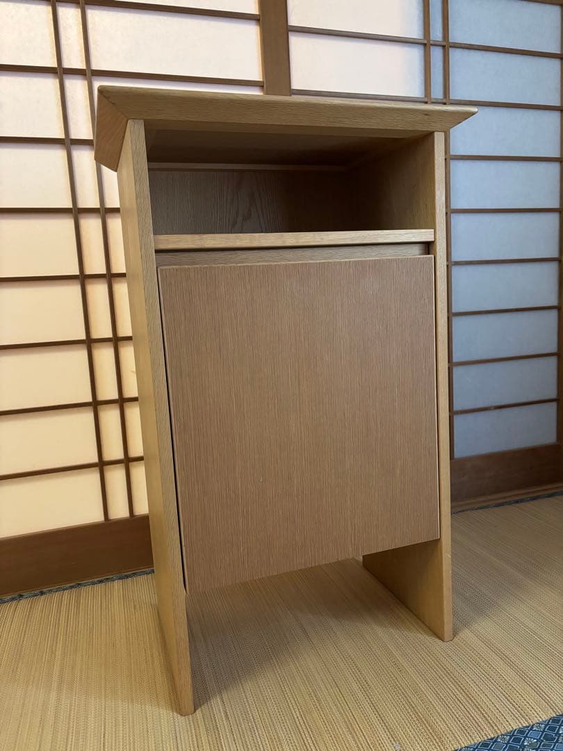 カンディハウスの電話台 引き出し付き