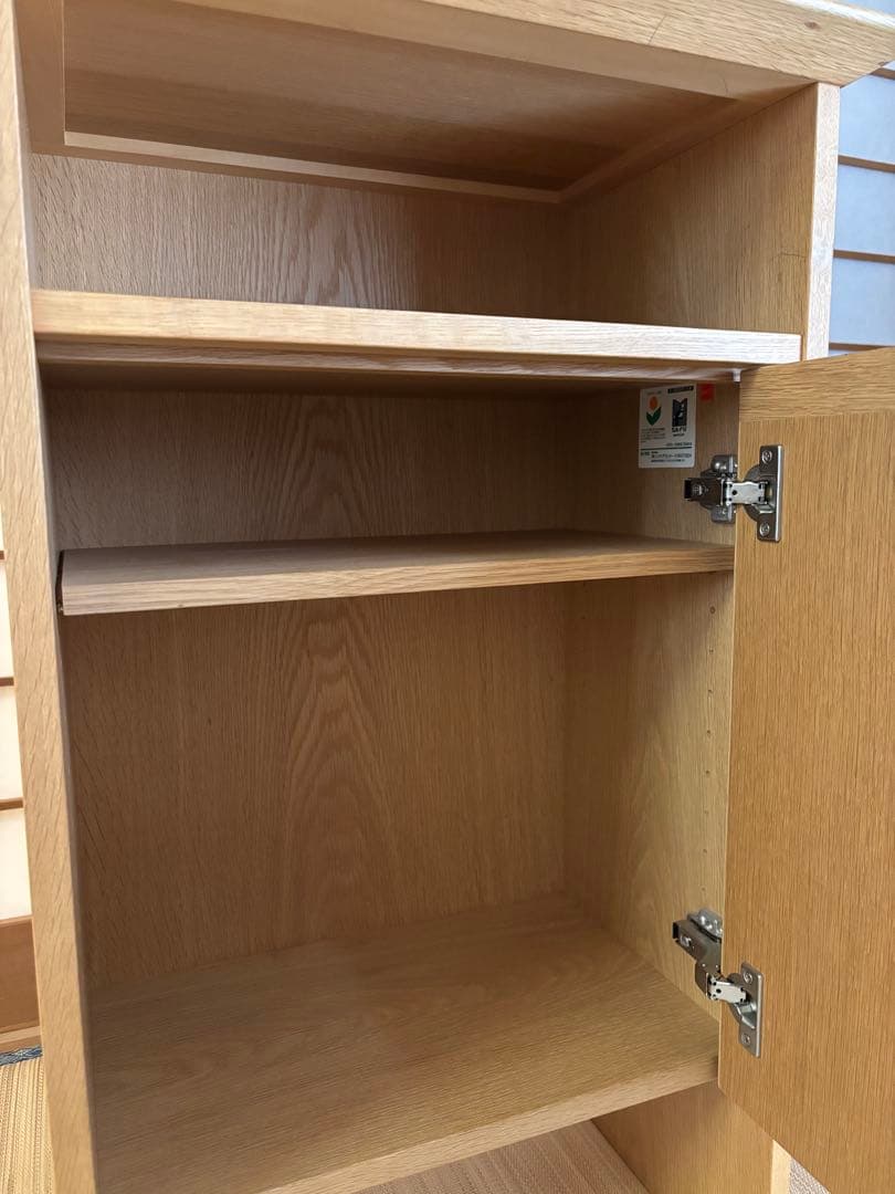 カンディハウスの電話台 引き出し付き