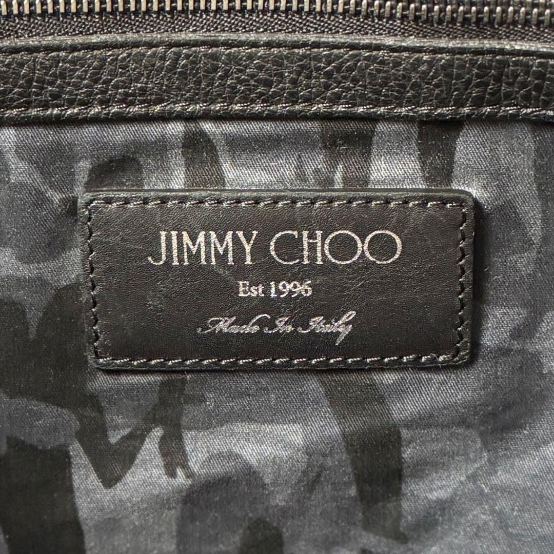 人気♡A4可♡ジミーチュウ ロゴ グレインレザー トートバッグ