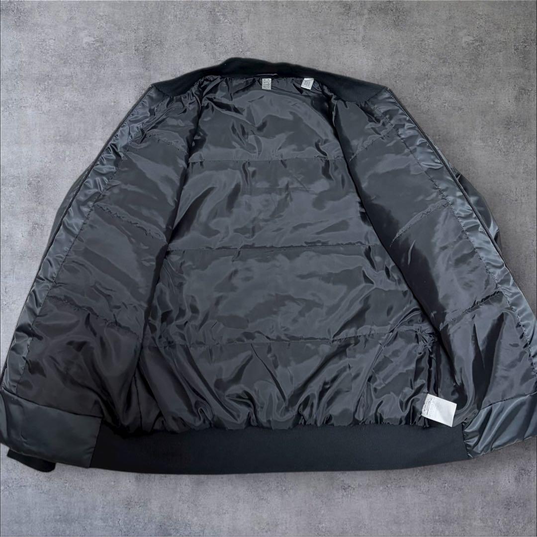 【希少サイズ、日本和柄刺繍】adidasオールブラックスカジャンオーバーサイズ