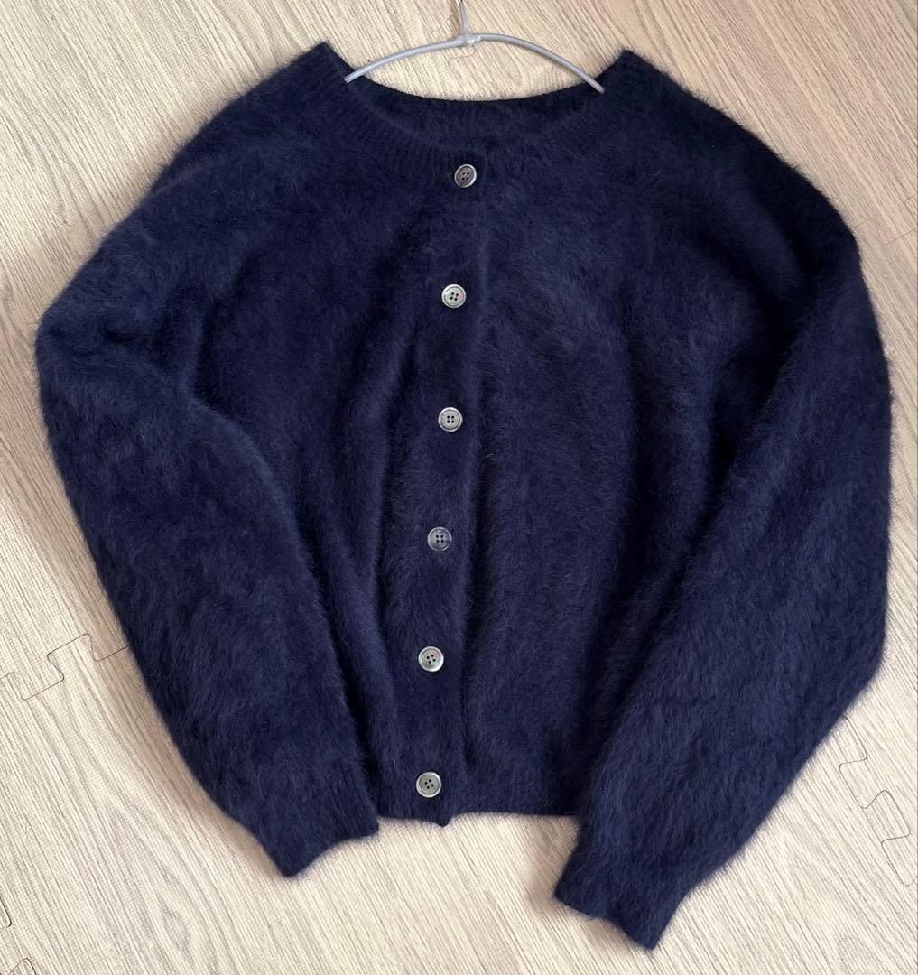 loungedress ラウンジドレスFURカシミヤ　2wayニットカーデ