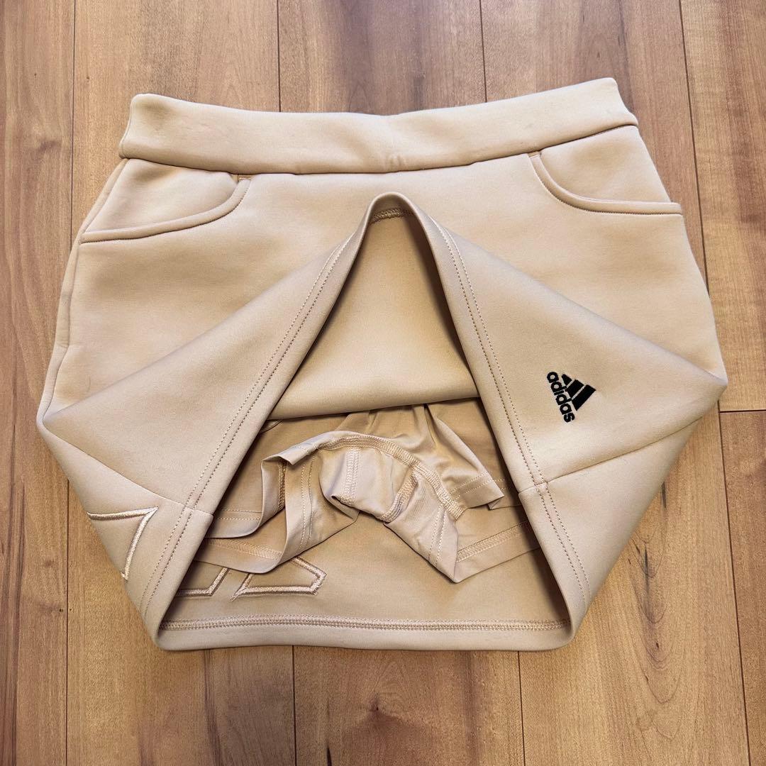 クロップド丈　フリース　ダンボールニット　スカート　セットアップ　ベージュ　春秋