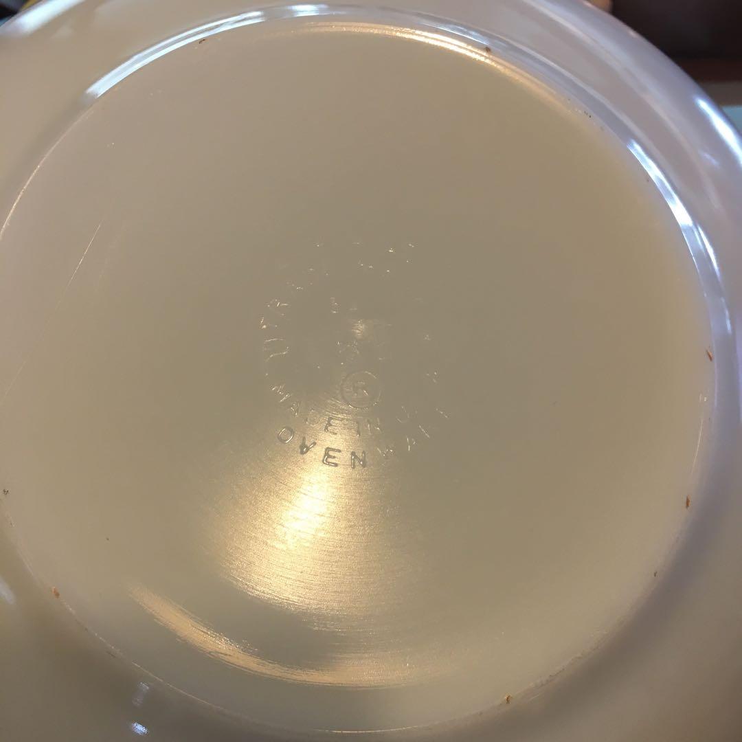 オールドパイレックス　ミキシングボウル　クレイジーデイジー　ハンドルラック付き