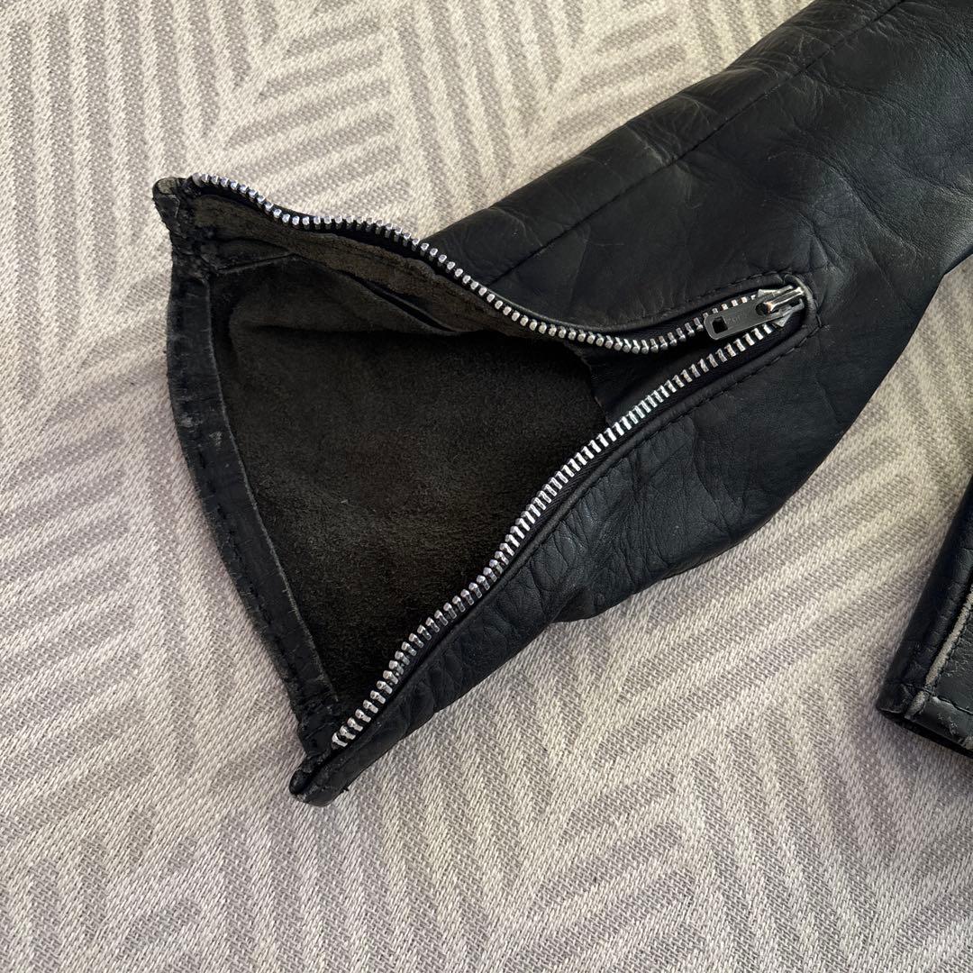 Brooks Leather　ライダースジャケット　レザー　ブラック