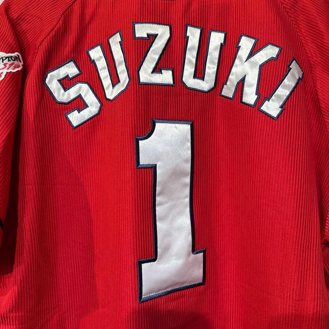 【デサント】広島カープ　鈴木誠也　ユニフォーム　キャプテンマーク　首位打者　O