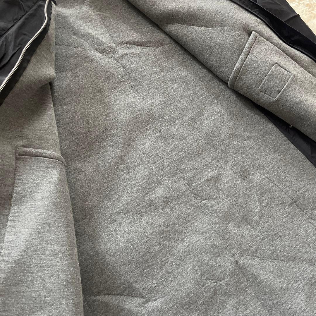 Wrapin nine9 完売品黒サイドスリットオーバーサイズコートジャケット