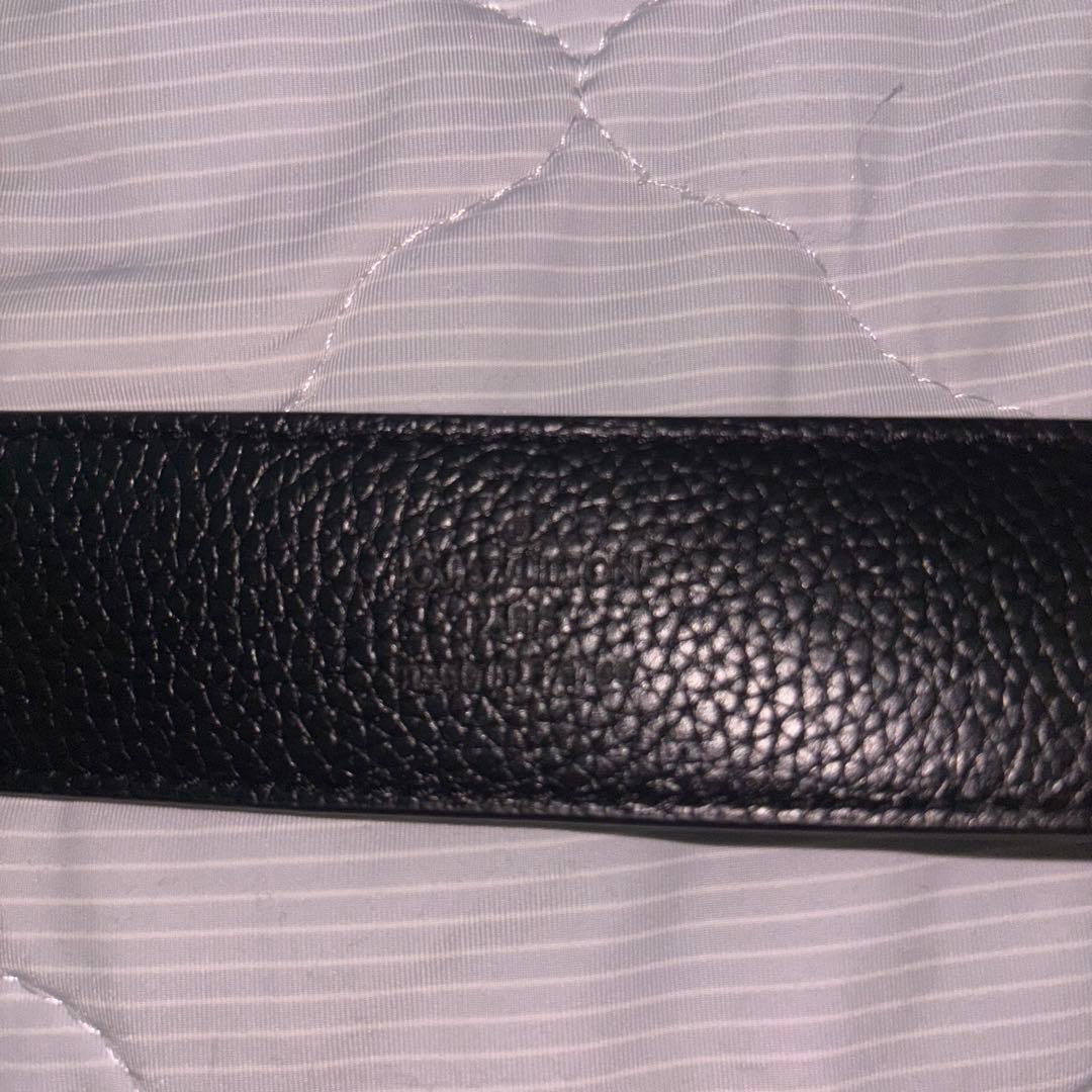 Louis Vuitton ダミエ ブラックレザーベルト