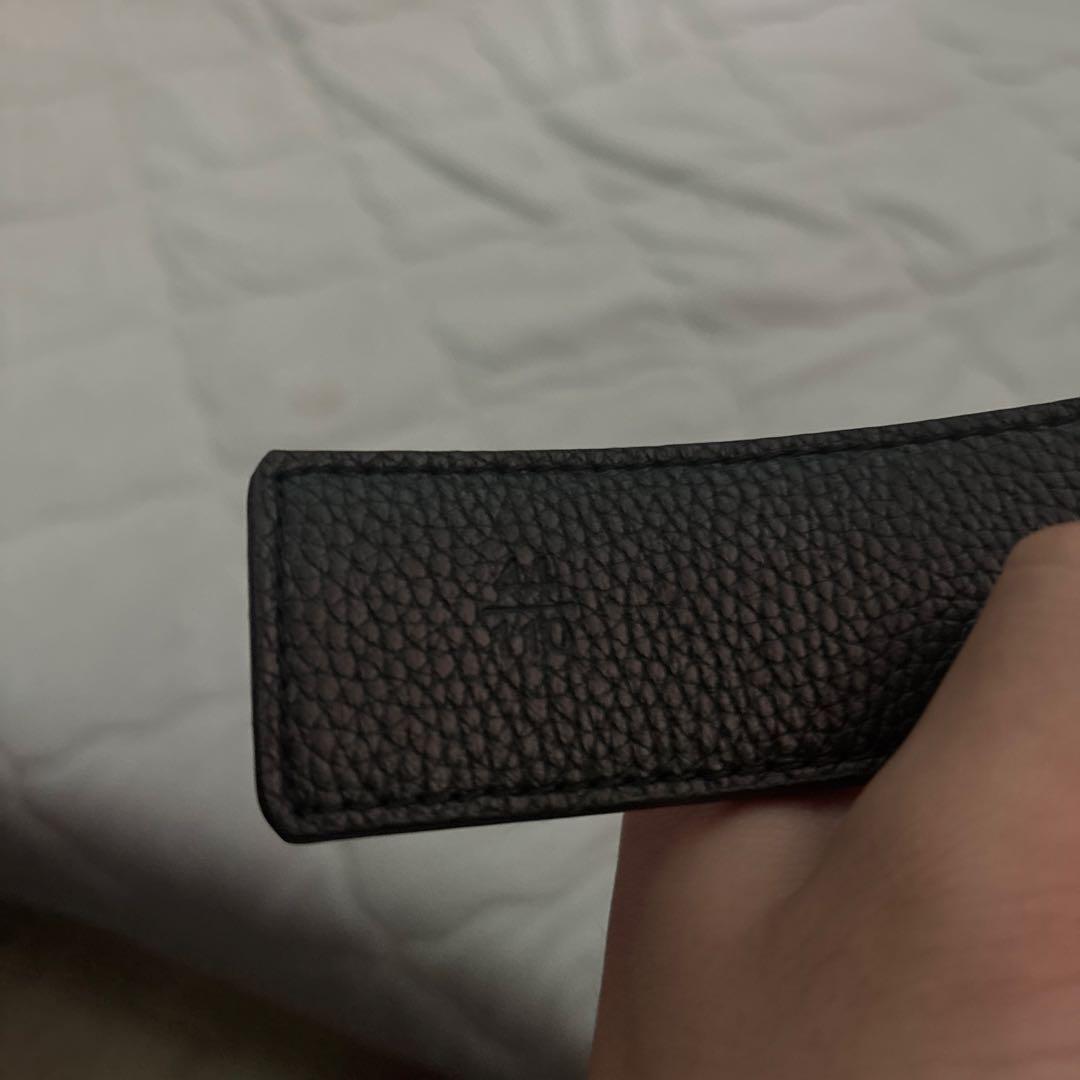 Louis Vuitton ダミエ ブラックレザーベルト