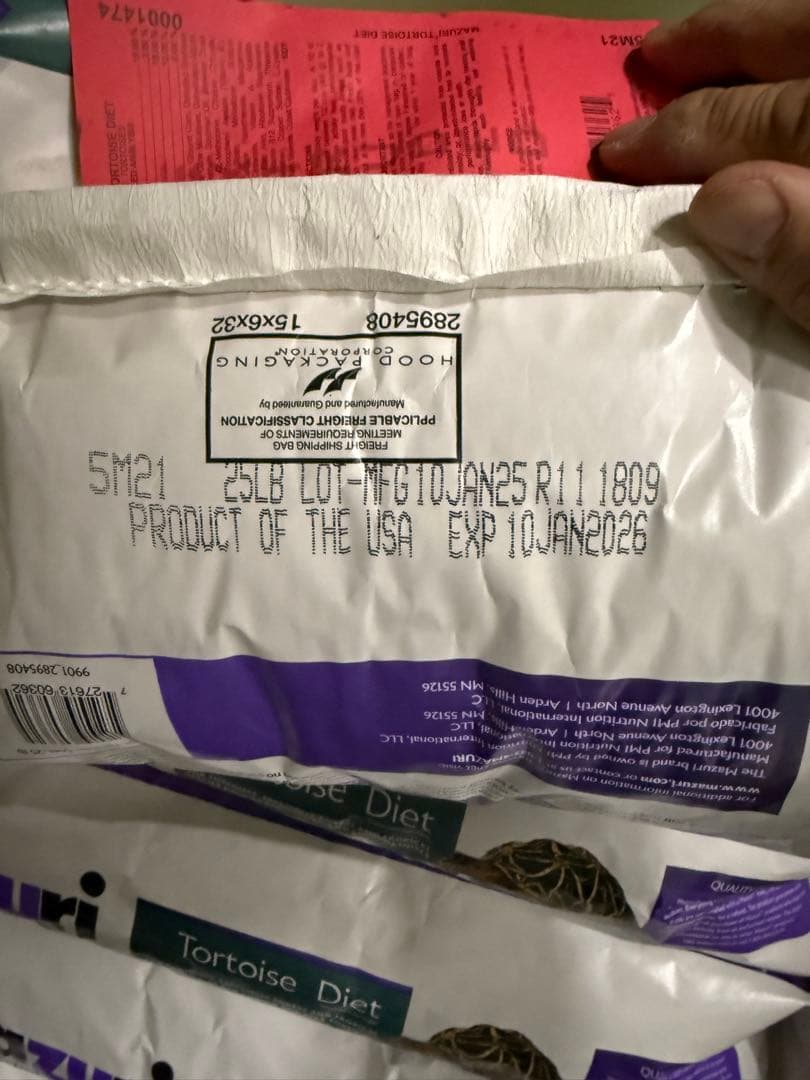 大特価　マズリ　mazuri 5M21 リクガメフード　11.3kg