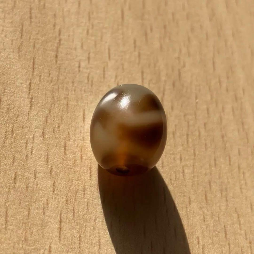 水紋虎牙 天珠 Dzi bead ①