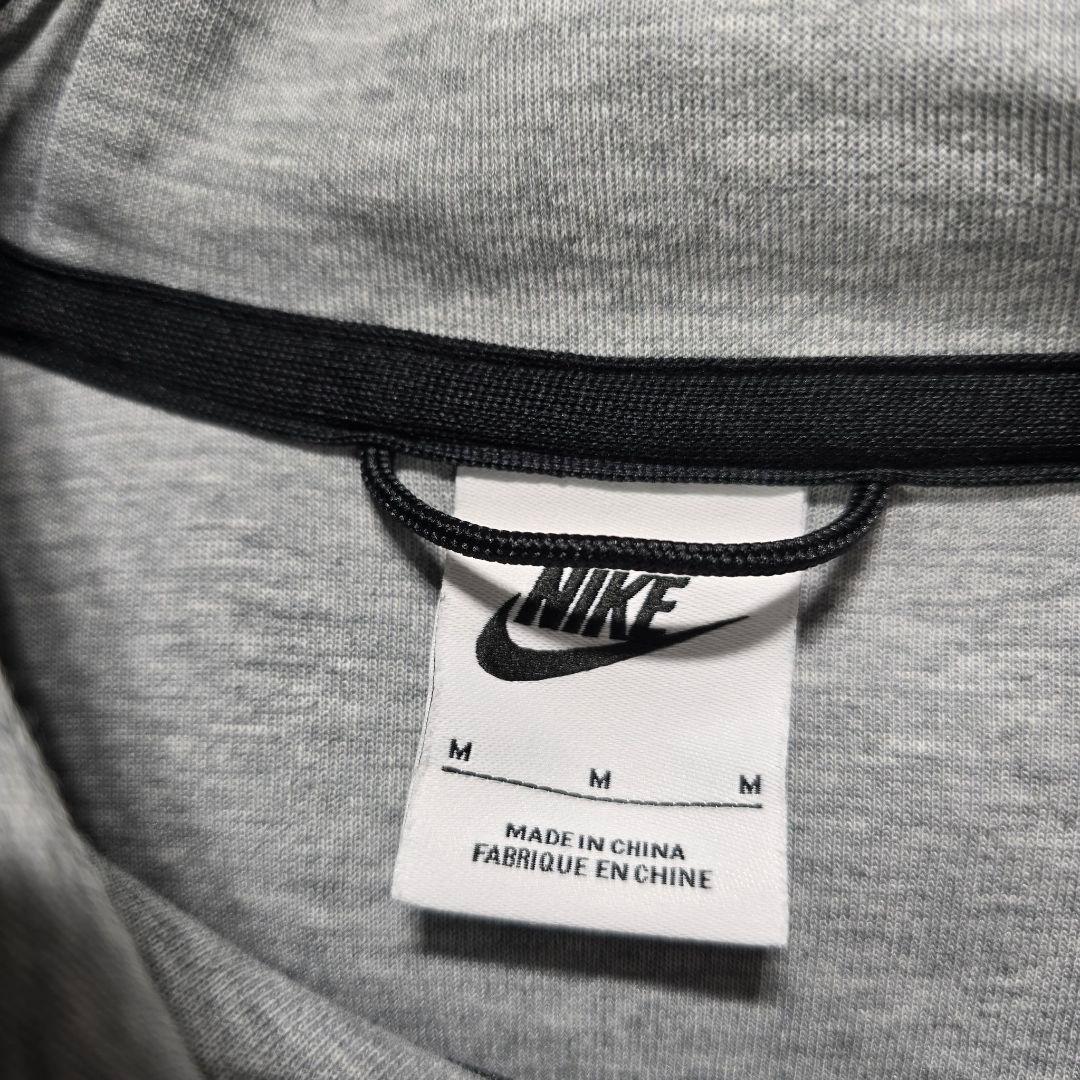 NIKE　テック　フリース　フルジップ　フーディー　パーカー　M　グレー　古着