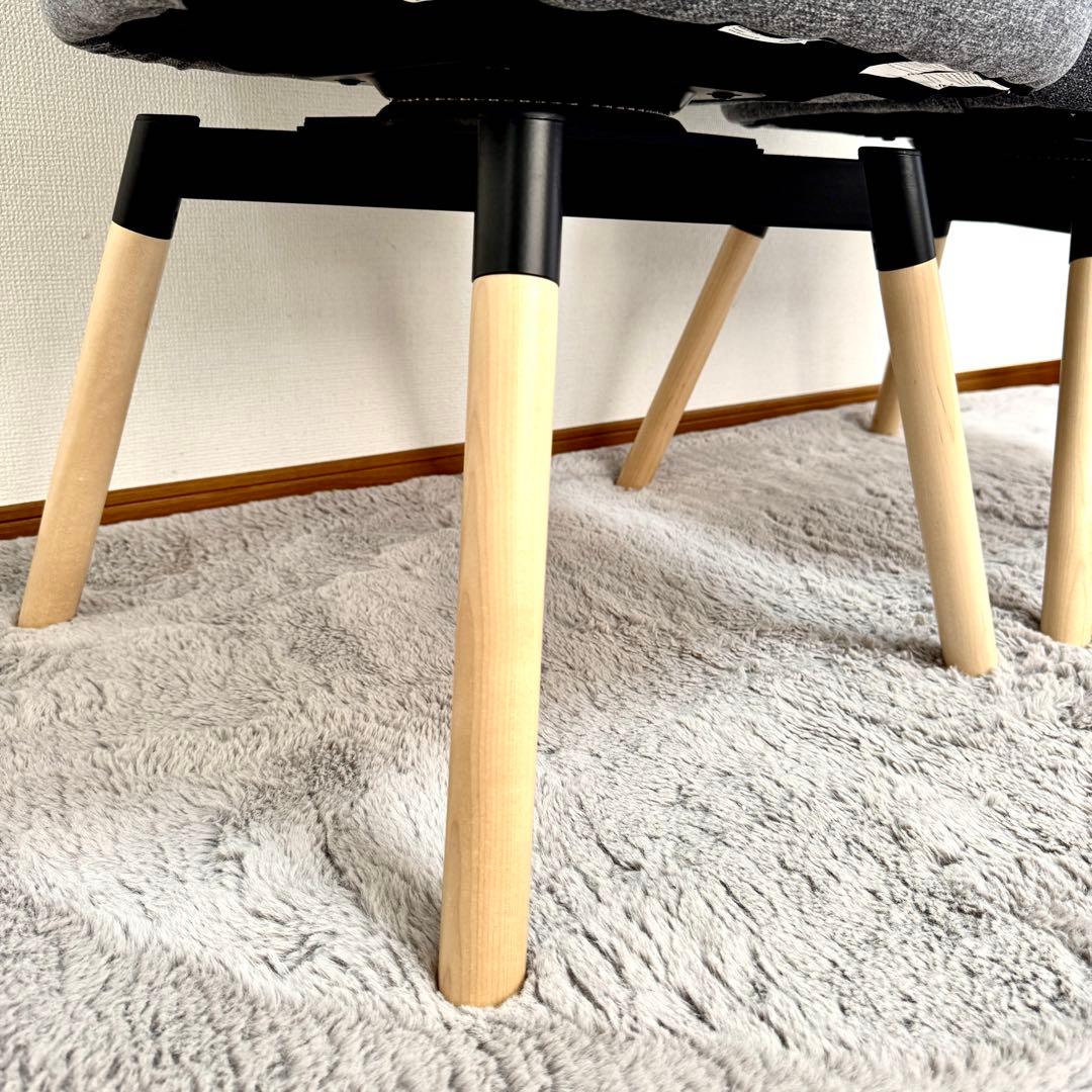 【送料込み】IKEA ヤンオロフ回転パーソナルチェア ミディアムグレー 2脚