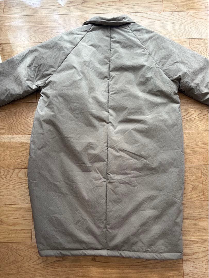 ナチュラン　&yarn コットンナイロン中綿コクーンコート