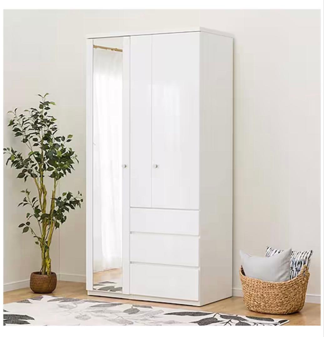 ニトリ　マルチタンス　（クエストT 100MT WH）　洋服タンス　クローゼット