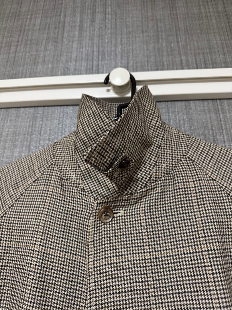 Orcival 千鳥格子柄 ステンカラーコート