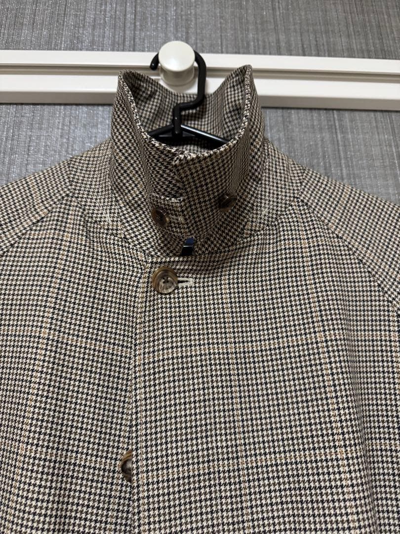 Orcival 千鳥格子柄 ステンカラーコート