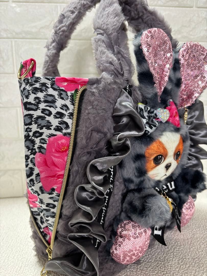 ♡*♡様 コヤンイサムチョン　サイドファスナーバッグ　アンコちゃん（大）　ヒョウ
