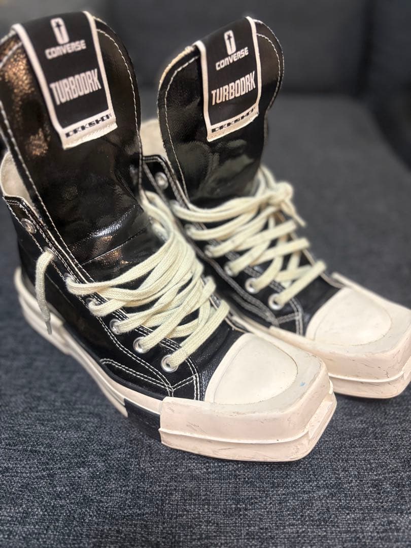 靴 Rick owens converse leather 24.5