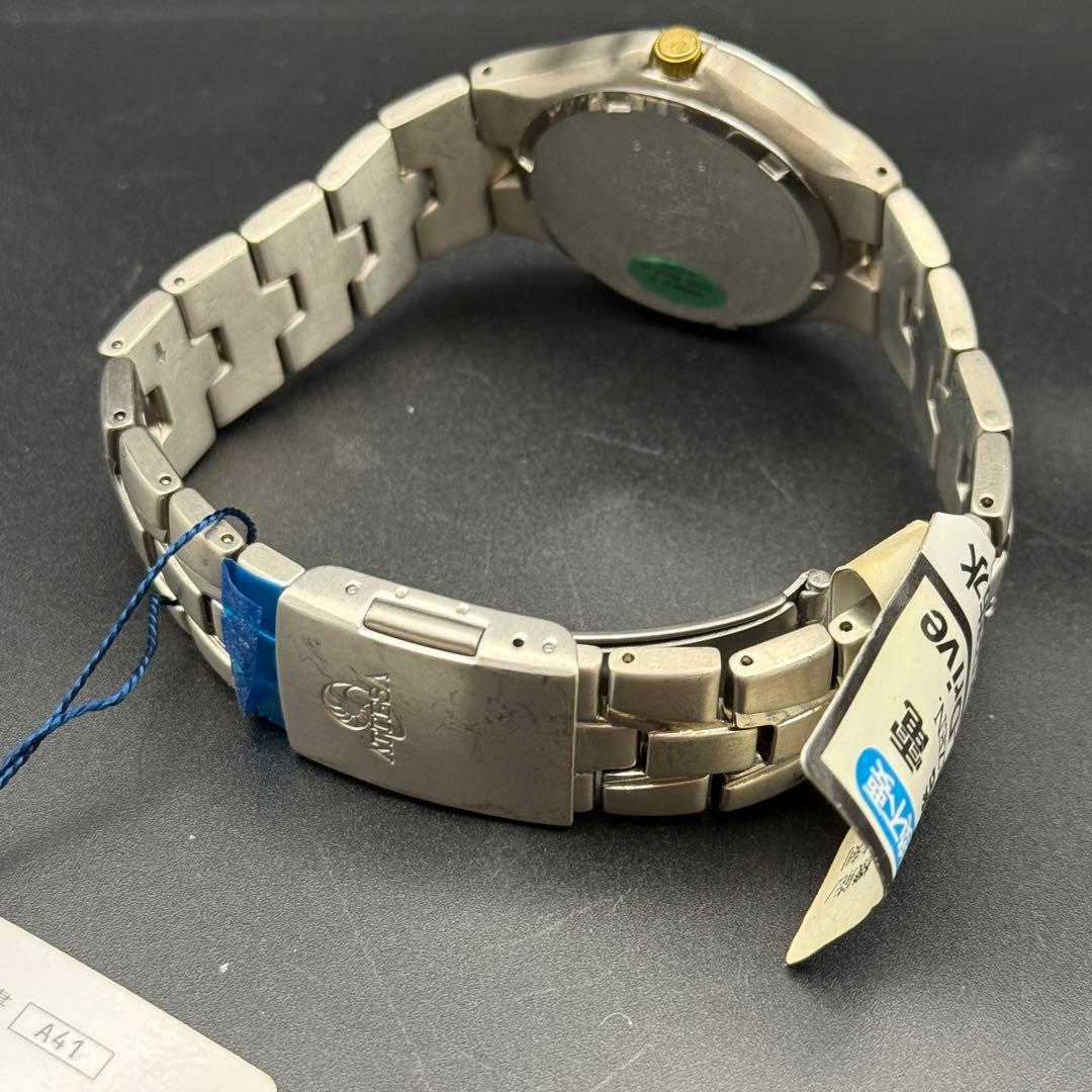 未使用 デッドストックCITIZEN ATTESA シェル文字盤 稼働品 メンズ