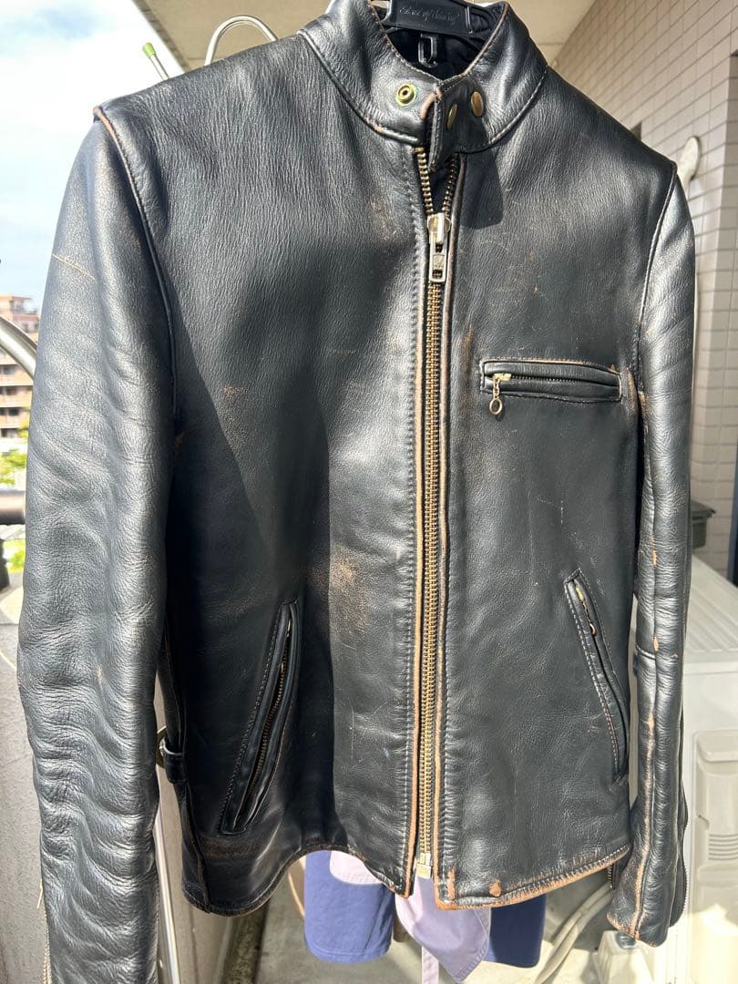 値下げ交渉可能 茶芯 VANSON ライダース 革ジャンB