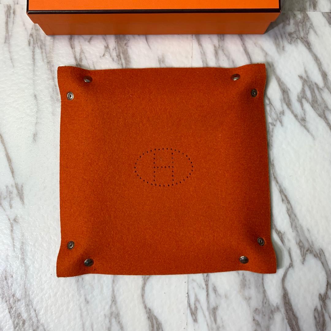 HERMES フェルトトレイ 小物入れ アクセサリー 箱付き ヴィド・ポッシュ