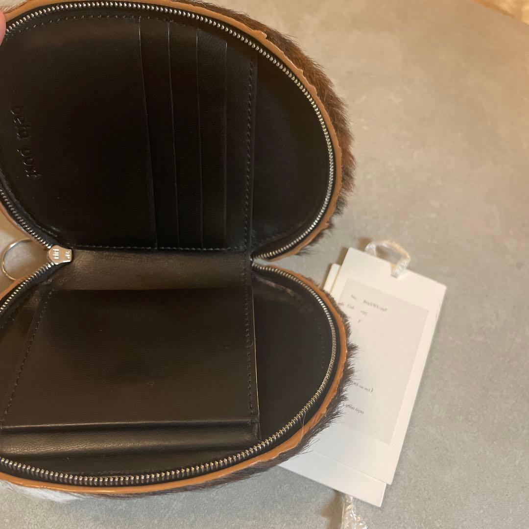 最終額_新品完売品beta postベータポスト二つ折り財布 希少 本革