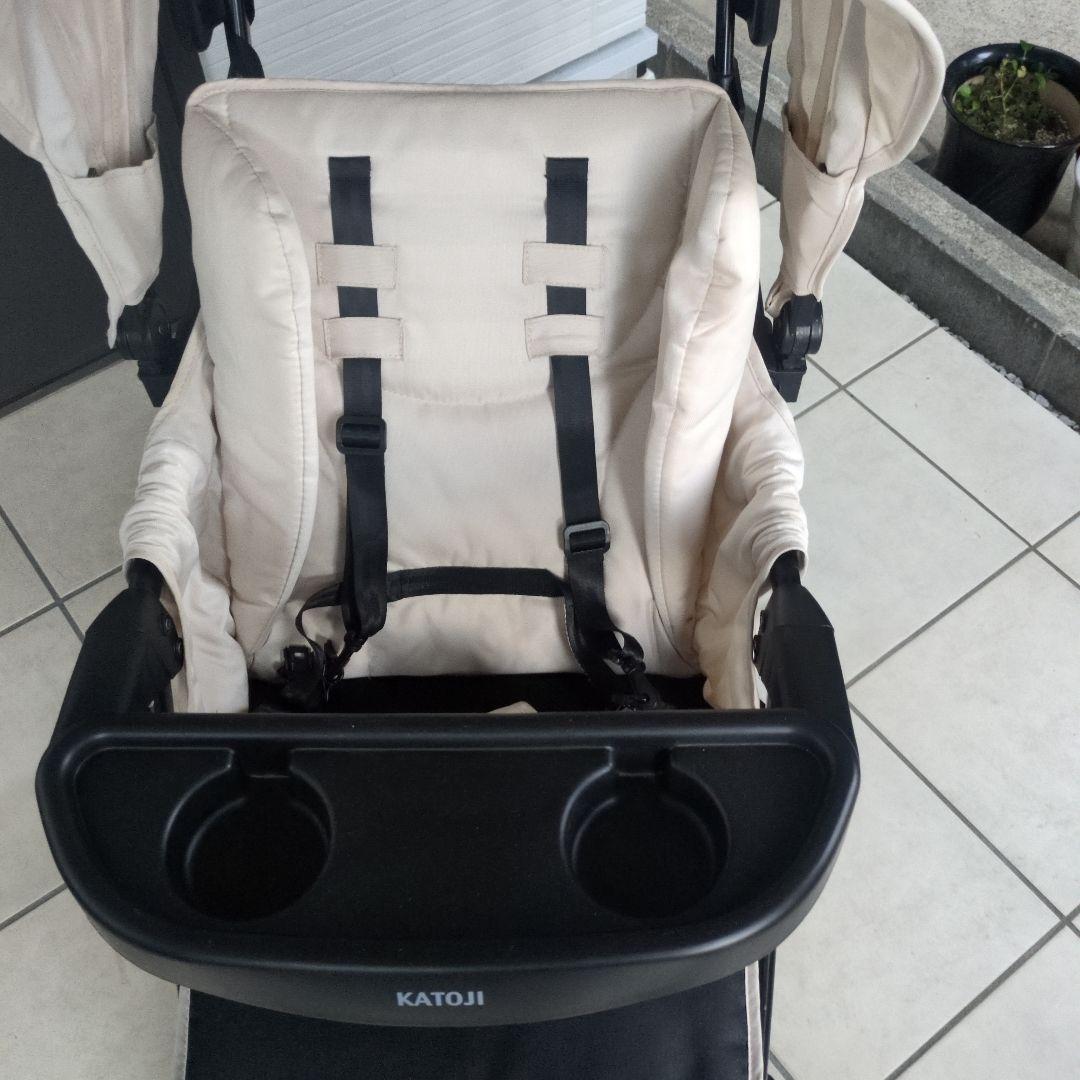 【lateski様レインカバーなし】カトージ　2人でゴー　2人乗りベビーカー