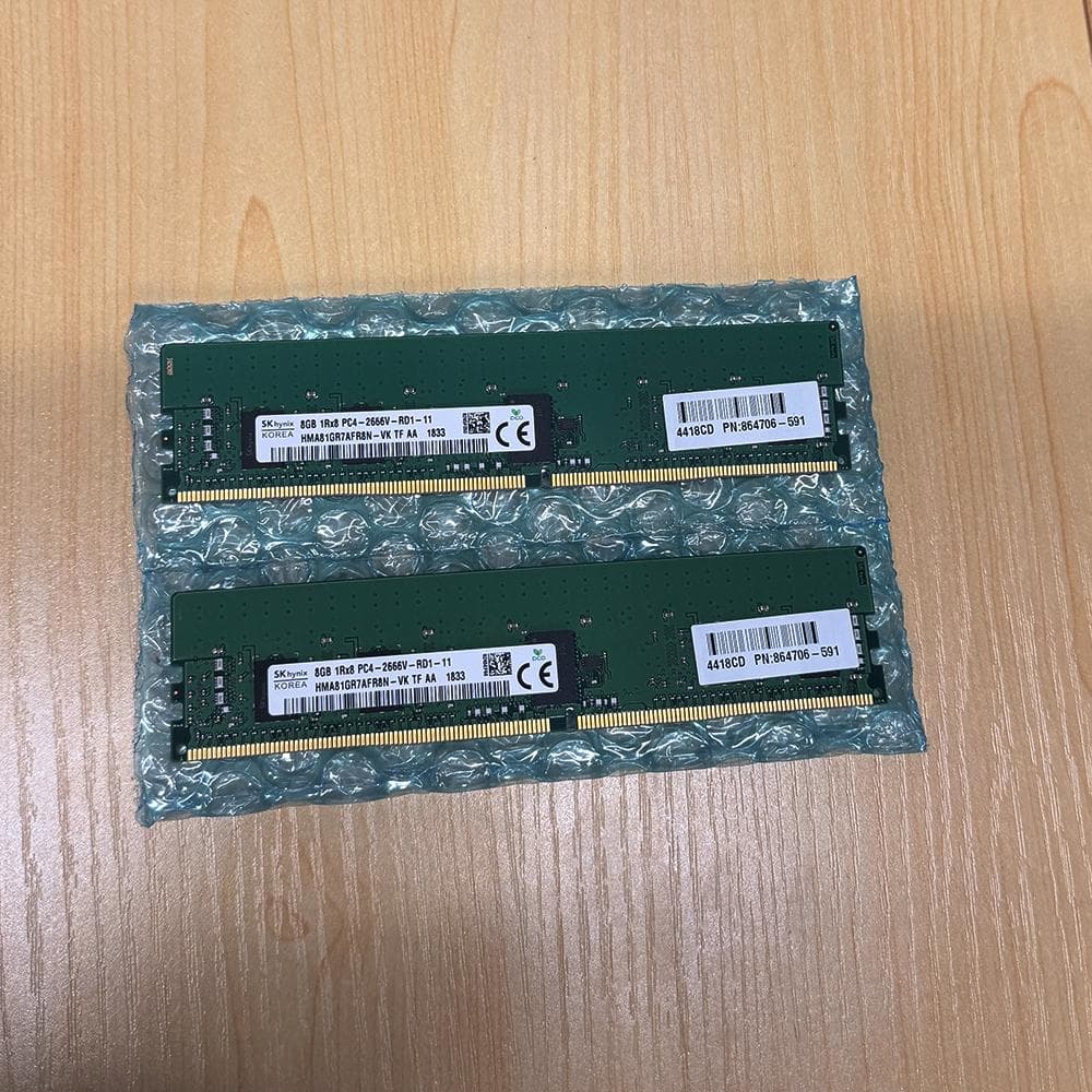 DDR4：8GB ×2枚 （合計16GB）PC4-2666
