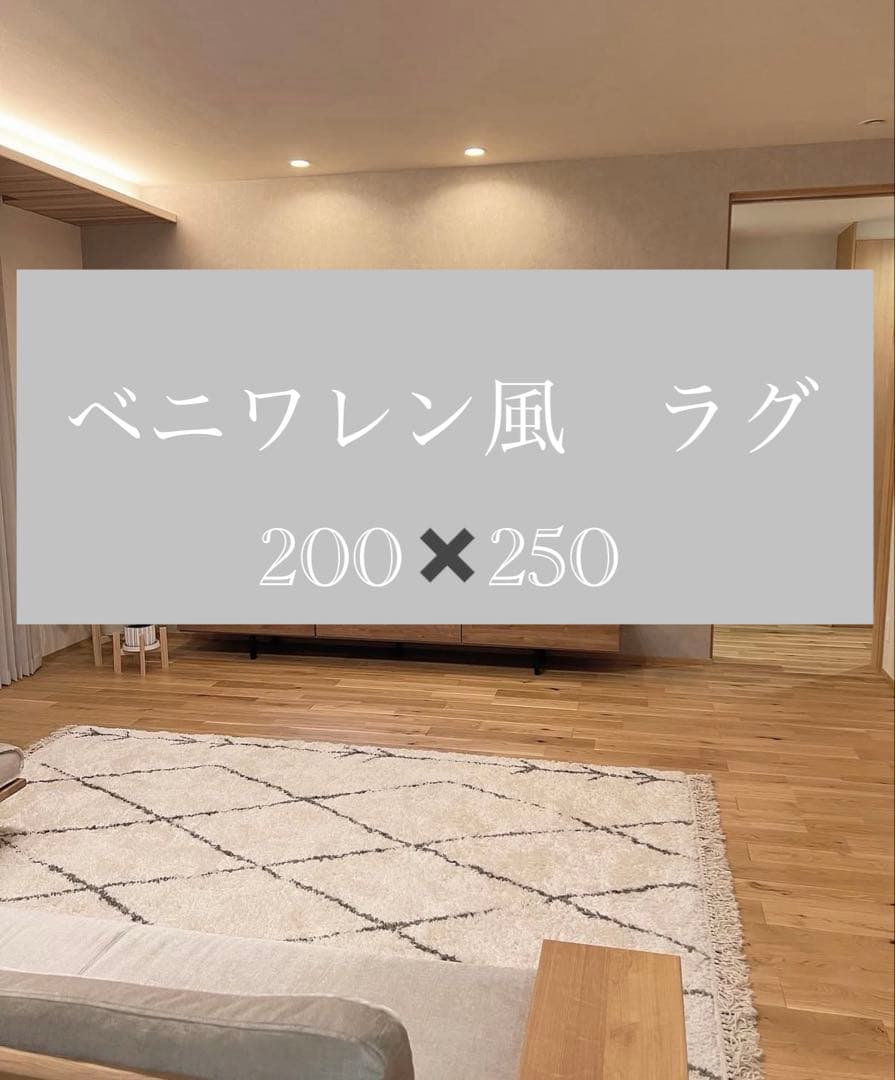 【美品】ベニワレン風ラグ 200×250