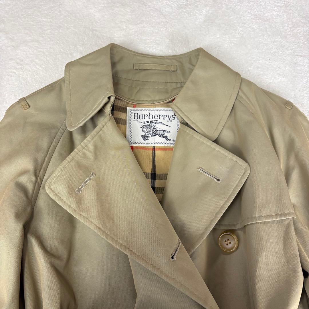 美品 BURBERRY バーバリー トレンチコート ベルト ノバチェック