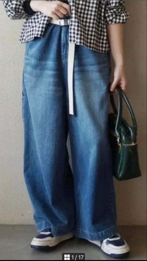 ジャーナルスタンダードラックス12OZデニム タックペインターパンツ　サイズS