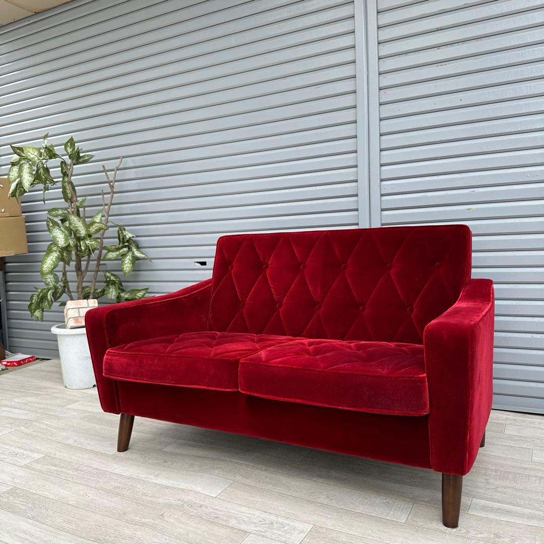 限定品　希少品　karimoku カリモク60 ロビーチェア 2シータ