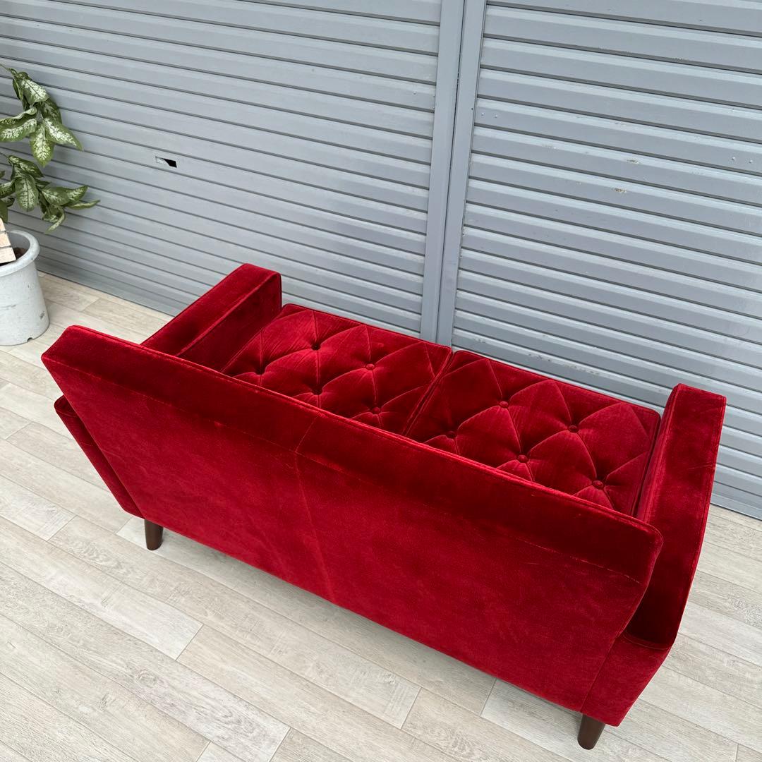 限定品　希少品　karimoku カリモク60 ロビーチェア 2シータ