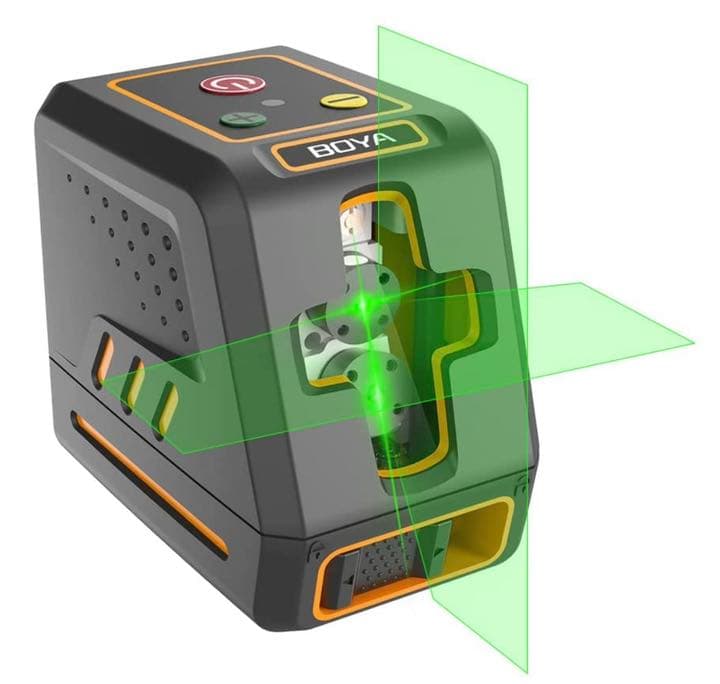 レーザー墨出し器 グリーンレーザークラス2 縦 横 クロスライン切替可能