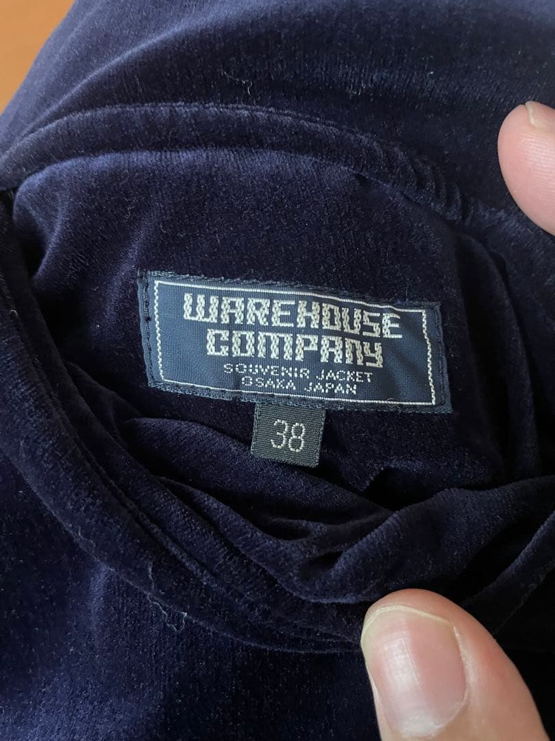 希望値下げ受付けます希少WAREHOUSE 別珍スカジャン髑髏・鷹サイズ38