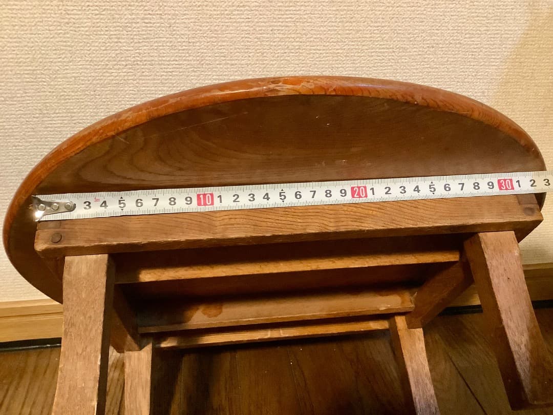 昭和レトロ　ちゃぶ台　 ミニサイズ　折り畳み式　コンパクト　アンティーク　古道具