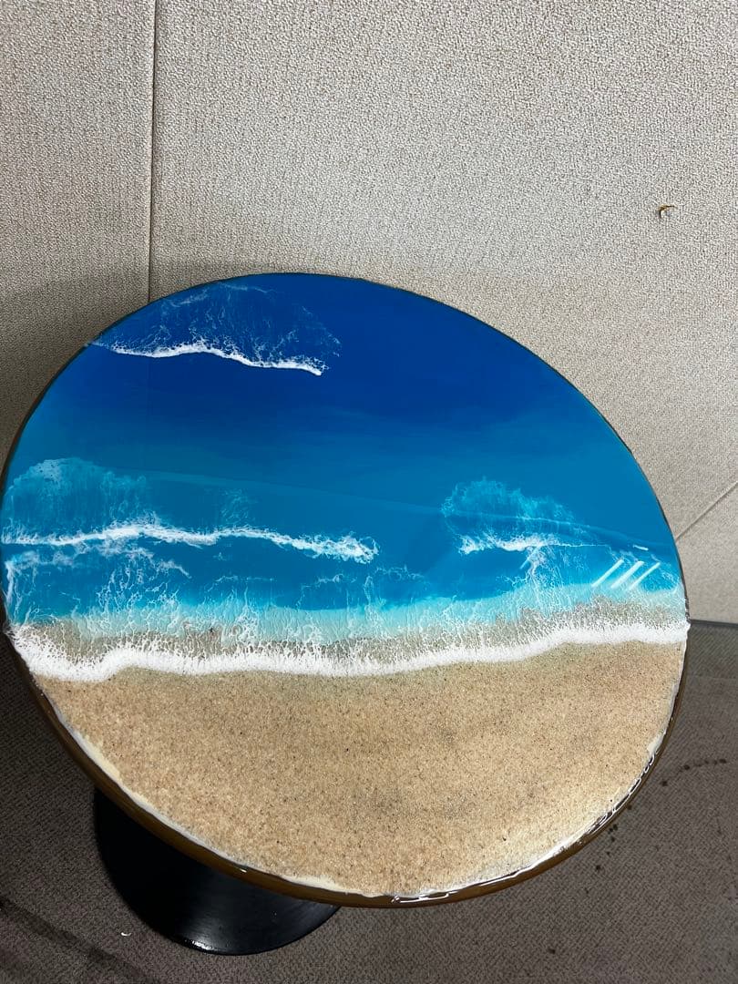 ビーチアート円形テーブル①