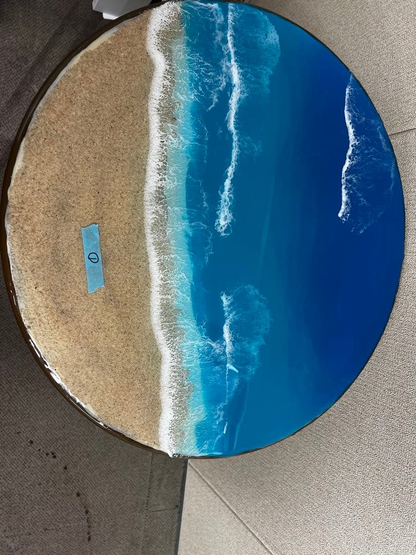 ビーチアート円形テーブル①
