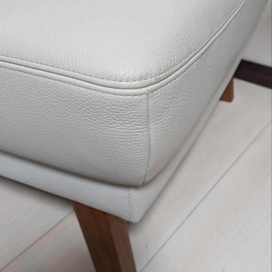 カリモク 本革 スツール オットマン 美品