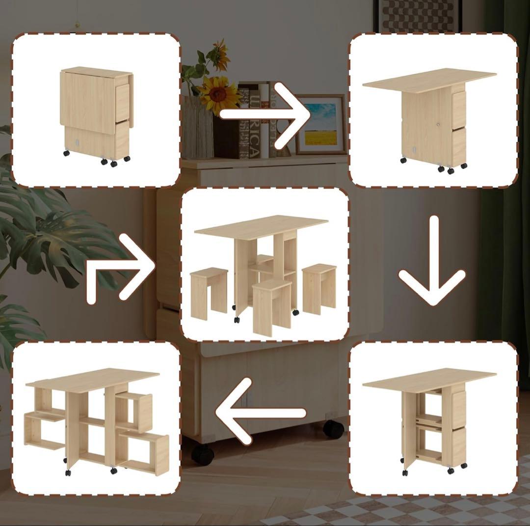 折りたたみ式ダイニングテーブル(引き取り限定)