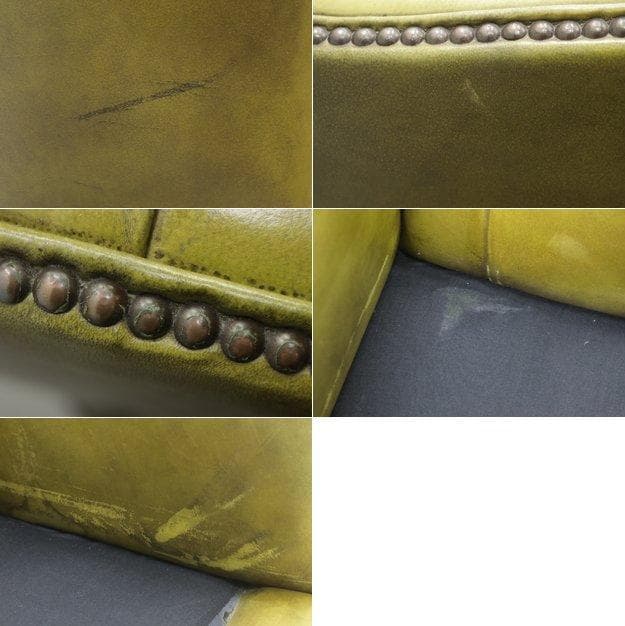 英国 イギリス ヴィンテージ ウィングバック 本革 1Pソファ ラウンジチェア