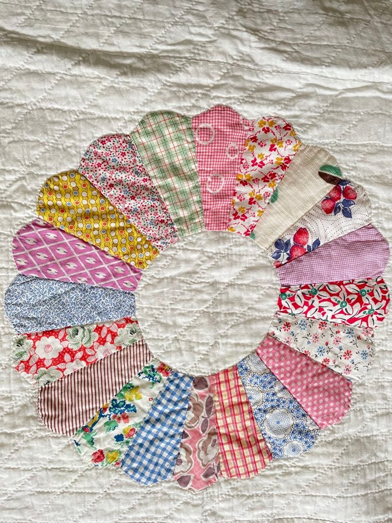 ヴィンテージキルト ドレスデン アンティークキルト·͜· ♡